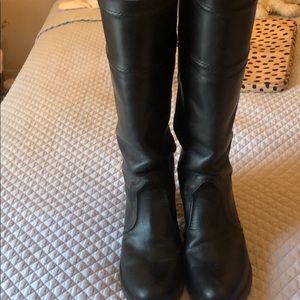 Black tall Frye boots